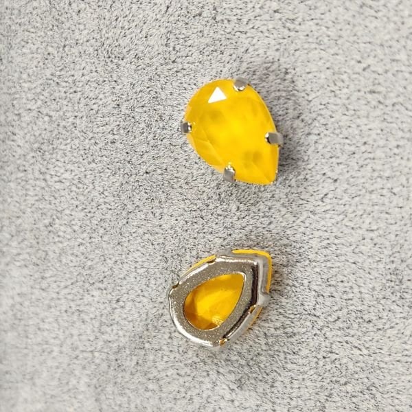 JOSEF BERGS 14X10mm Damla - 4 Delikli Yuva - Beyaz Kaplamalı