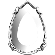 JOSEF BERGS 14X10mm Damla - 4 Delikli Yuva - Beyaz Kaplamalı