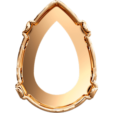 JOSEF BERGS 14X10mm Damla - 4 Delikli Yuva - Ham