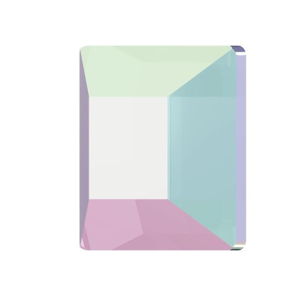 2400 3mm Crystal Aurora Boreale (001AB) Hotfix - Kare Janjan Ütüyle Yapıştırma Taş