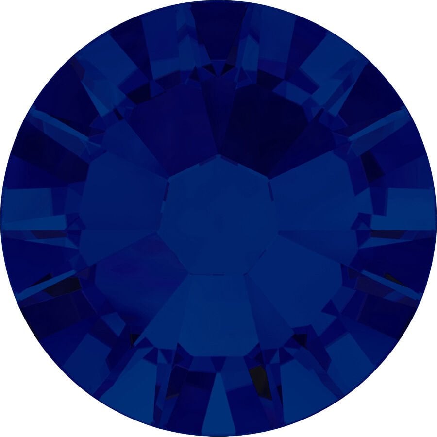 Swarovski 2058 Altı Düz SS9 Cobalt (369) F - Yuvarlak Koyu Mavi Kristal Taş