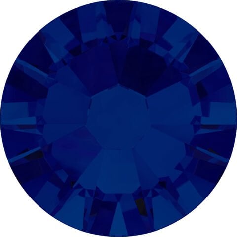 Swarovski 2058 Altı Düz SS9 Cobalt (369) F - Yuvarlak Koyu Mavi Kristal Taş