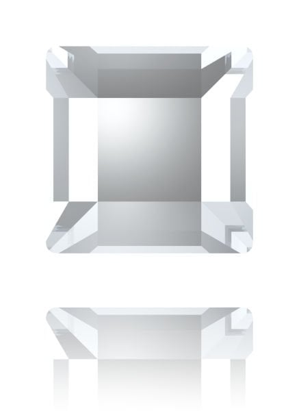 2400 3mm Crystal (001) Hotfix - Square Iron-On White Crystal Stone