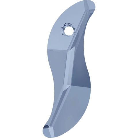 Swarovski 6525 28mm Blue Denim (266) - S Şekilli Deniz Mavisi Kolye Ucu