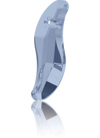 Swarovski 6525 28mm Blue Denim (266) - S Şekilli Deniz Mavisi Kolye Ucu
