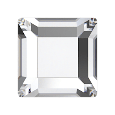 2400 3mm Crystal (001) Hotfix - Square Iron-On White Crystal Stone