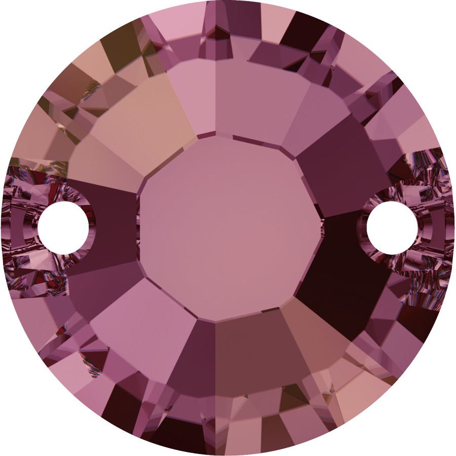 3204 12mm Crystal Lilac Shadow (001LISH) Lila Foyalı Yuvarlak Dikme Taş