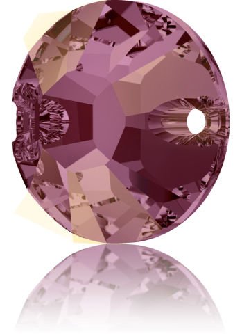 3204 12mm Crystal Lilac Shadow (001LISH) Lila Foyalı Yuvarlak Dikme Taş