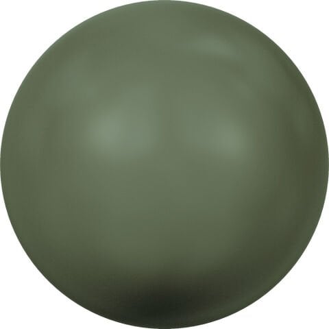 Swarovski 5810 İnci 4mm Crystal Dark Green Pearl (001814) - Zeytin Yeşili İnci Boncuk