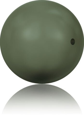 Swarovski 5810 İnci 4mm Crystal Dark Green Pearl (001814) - Zeytin Yeşili İnci Boncuk