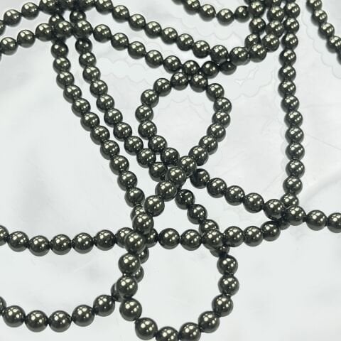 Swarovski 5810 İnci 4mm Crystal Dark Green Pearl (001814) - Zeytin Yeşili İnci Boncuk