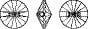 Swarovski 3015 Düğme 12mm Crystal Volcano (001VOL) F - Mor Efektli Yuvarlak Kristal Düğme