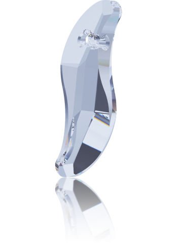 Swarovski 6525 28mm Crystal Blue Shade  (001BLSH) - S Şekilli Açık Mavi Kolye Ucu