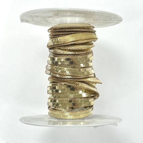 Ham Pirinç Italyan Zincir 5,8mm Kaplamasız - Metre Seçenekleri Mevcuttur