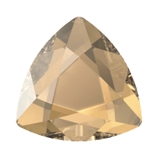 Swarovski 2472 Kıvrımlı Üçgen 5mm Crystal Golden Shadow (001GSHA) F - Kıvrımlı Üçgen Şekilli Altın Kristal Taş