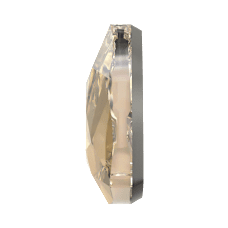 Swarovski 2472 Kıvrımlı Üçgen 5mm Crystal Golden Shadow (001GSHA) F - Kıvrımlı Üçgen Şekilli Altın Kristal Taş