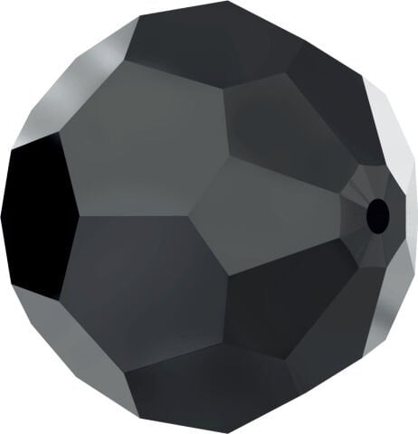 Swarovski 5000 Boncuk 6mm Jet Hematite (280HEM)  -  Metalik Siyah Renkli Top Boncuk