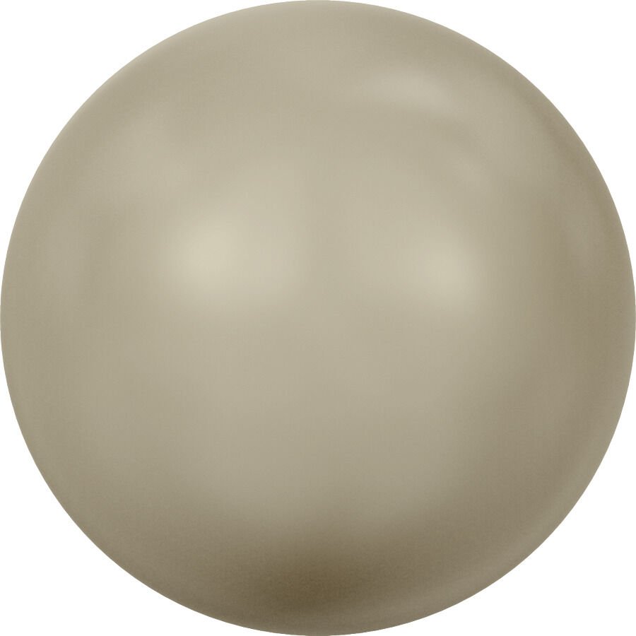 Swarovski 5810 İnci 6mm Crystal Platinum Pearl (001459) - Açık Kahverengi İnci Boncuk