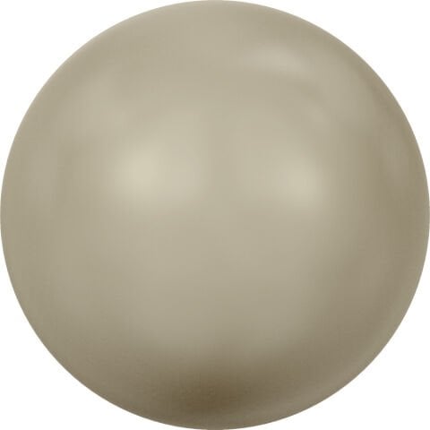 Swarovski 5810 İnci 6mm Crystal Platinum Pearl (001459) - Açık Kahverengi İnci Boncuk