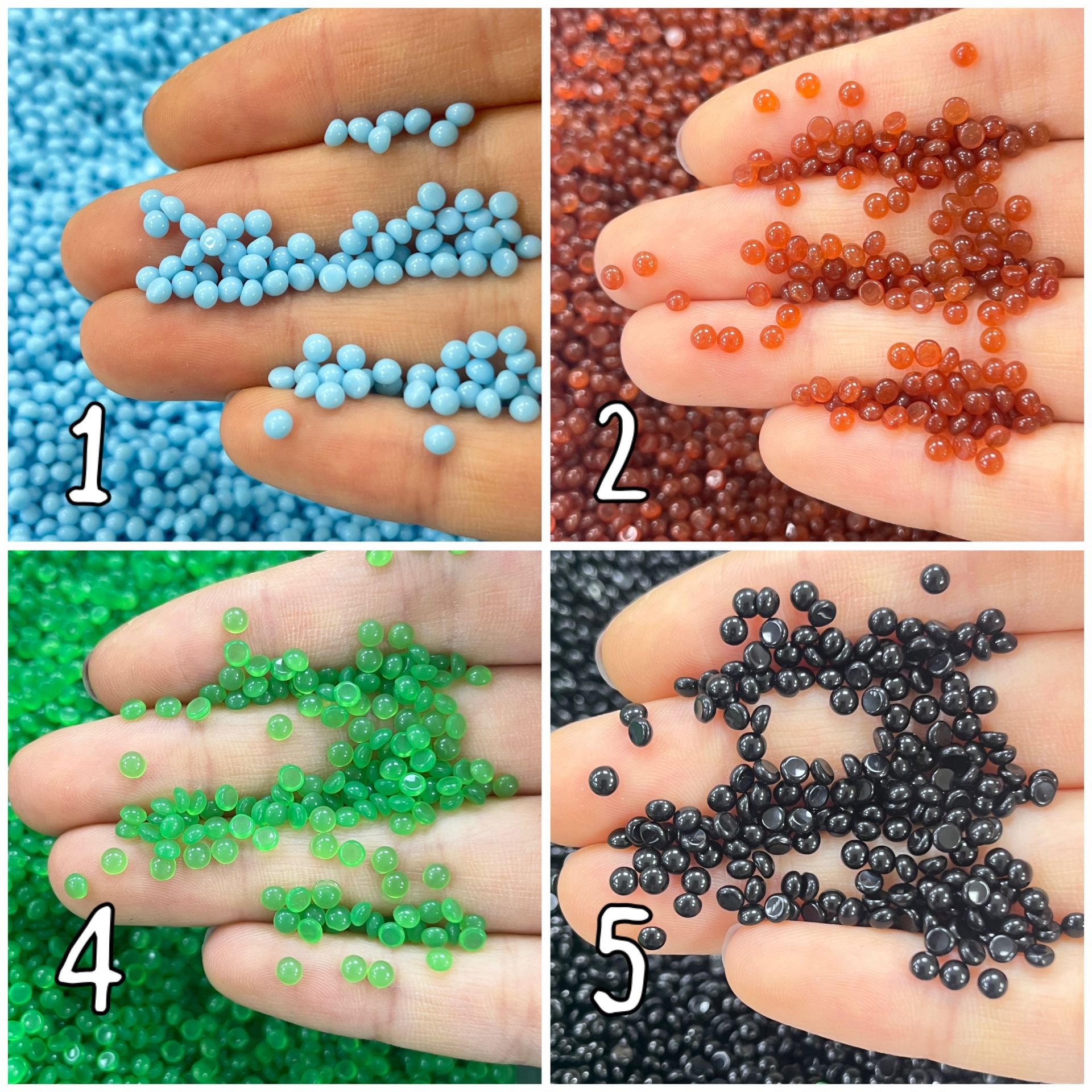 Kapşon  Taş 3mm Yuvarlak - 1000 Adet - Renk Seçenekleri Mevcuttur