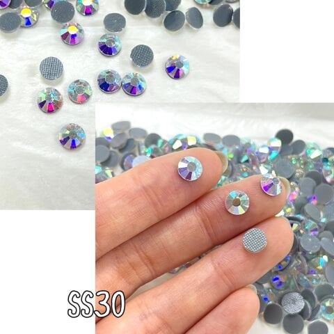 DMC Plus Kilo Hotfix Crystal AB  - Janjan Ütüyle Yapıştırılan Kristal Taş - Boyut ve Miktar Seçenekleri Mevcuttur