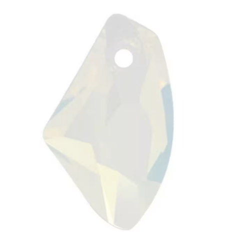 Swarovski 6656 Galactic Vertical 27mm White Opal (234) - Beyaz Renkli Kolye Ucu