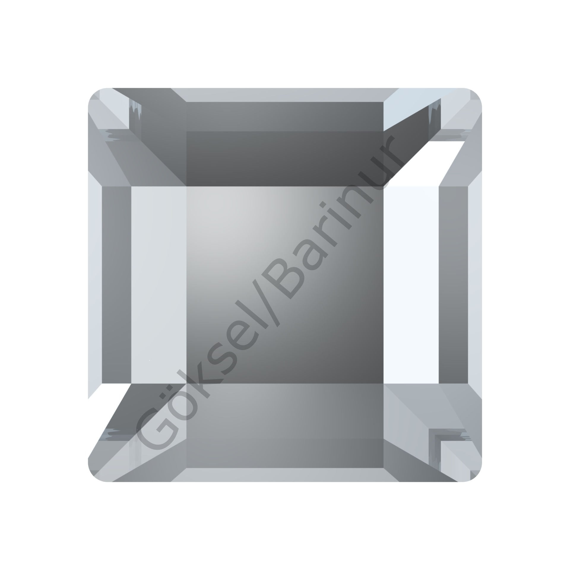 Celestial Kare 3mm Crystal Altıdüz Foyalı Taş - Uygun Fiyatlı!