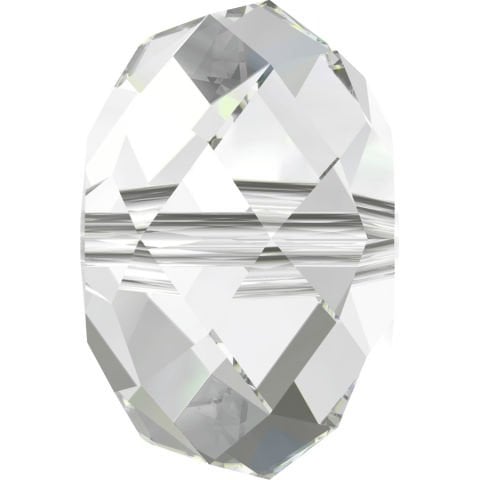 5040 12mm Crystal - Beyaz Yassı Boncuk