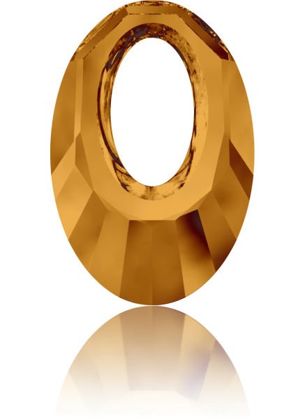 Swarovski 6040 40mm Crystal Copper (001COP) - Bakır Renkte Helios Kolye Ucu