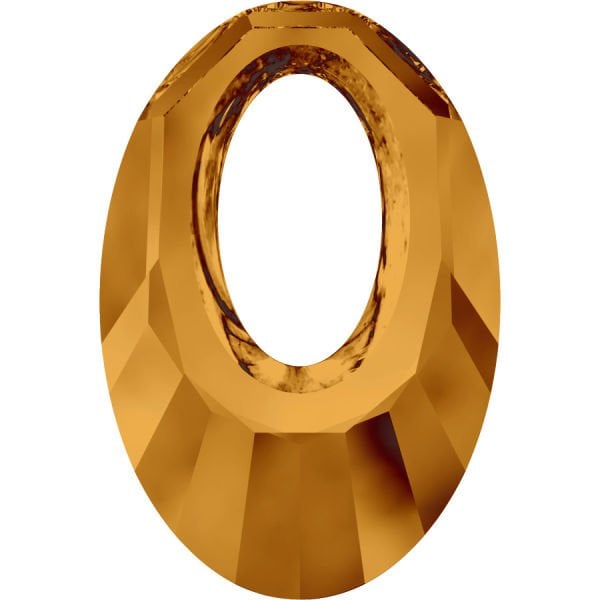 Swarovski 6040 40mm Crystal Copper (001COP) - Bakır Renkte Helios Kolye Ucu