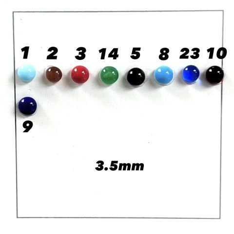Kapşon Taş 3,5mm Yuvarlak - 1000 Adet - Renk Seçenekleri Mevcuttur