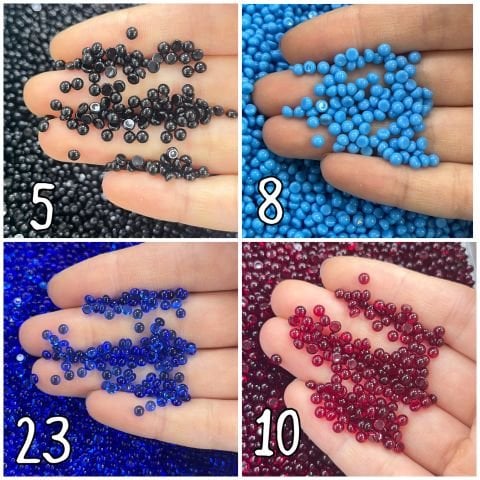 Kapşon Taş 3,5mm Yuvarlak - 1000 Adet - Renk Seçenekleri Mevcuttur