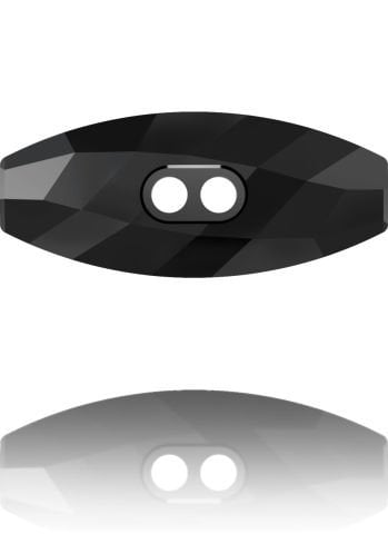 Swarovski 3024 Düğme 23mm Jet (280) Foyasız - Siyah Renkli Düğme