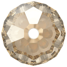 Swarovski 5000 Boncuk 8mm Crystal Golden Shadow (001GSHA)  -  Altın Renkli Top Boncuk