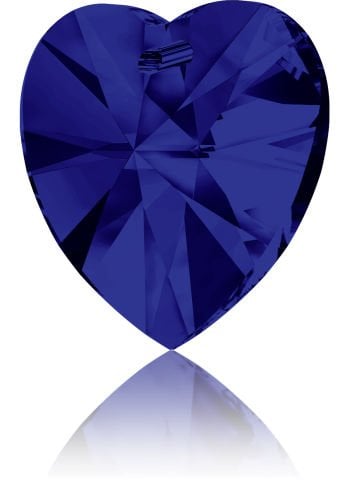 Swarovski 6228 Kalp 14mm Majestic Blue (296) - Lacivert Kalp Kolye Ucu