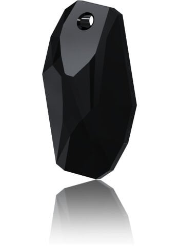 Swarovski 6673 Meteor 28mm Jet (280) - Sarkıt Şekilli Tek Delikli Siyah Renkli Kolye Ucu