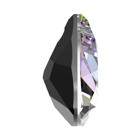 Swarovski 6434 Pendant 14,5mm Crystal Vitrail Light (001VL) - Parlak Leylak Kıvrımlı Üçgen Şekilli Tek Delikli Kolye Ucu