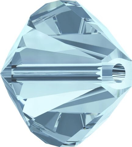 Celestial 4mm Bicone Piramit Boncuk Aquamarine (202) - Soluk Mavi Yeşili Renkli Boncuk