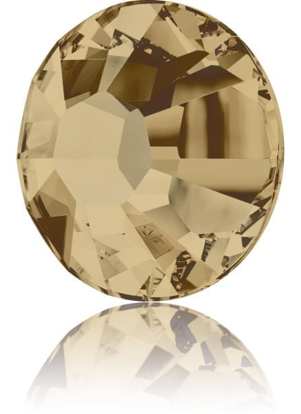 Swarovski 2028 Altı Düz SS30 Crystal Golden Shadow (001GSHA) - Altın Renkli Kristal Taş