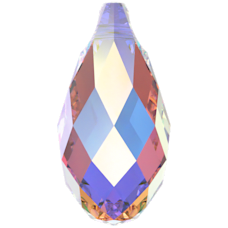 6010 13x6,5mm Crystal Aurora Boreale (001AB) Janjan Damla Kolye Ucu