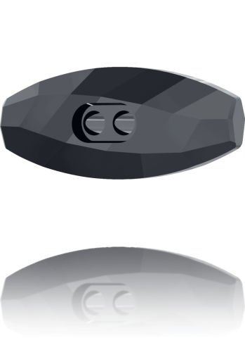 Swarovski 3024 Düğme 23mm Jet Hematite (280HEM) Foyasız - Metalik Siyah Renkli Düğme