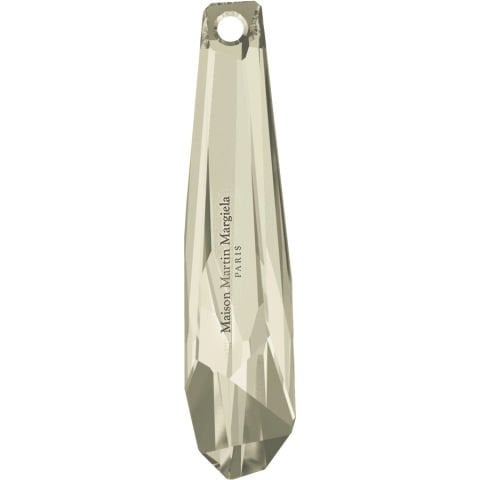 Swarovski 6016/G Sarkıt 30mm Crystal Silver Shade V (001SSHA)  - Çok Kesimli Parlak Gümüş Renkli Kolye Ucu