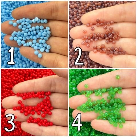 Kapşon Taş 4mm Yuvarlak - 500 veya 1000 Adet - Renk Seçenekleri Mevcuttur