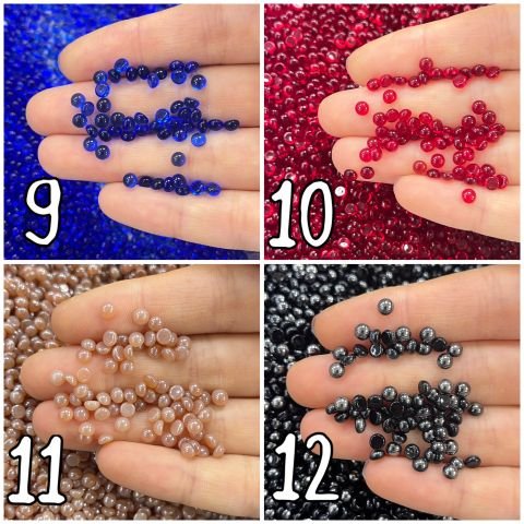 Kapşon Taş 4mm Yuvarlak - 500 veya 1000 Adet - Renk Seçenekleri Mevcuttur