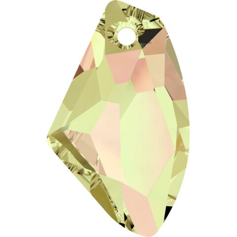 Swarovski 6656 Galactic Vertical 27mm Crystal Luminous Green (001LUMG) - Limon Renkli Kolye Ucu