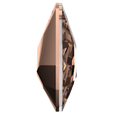 Swarovski 6673 Meteor 38mm Crystal Rose Gold 2X (ROGL2) - Sarkıt Şekilli Tek Delikli Pembe Altın Renkli Kolye Ucu