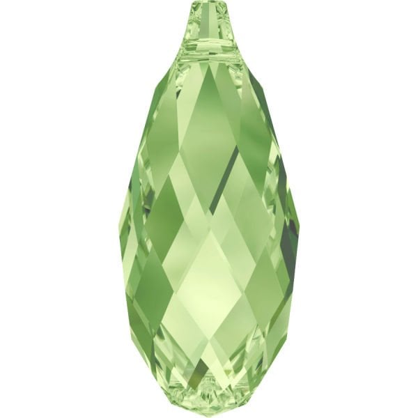 6010 11x5.5mm Peridot (214) Light Green Drop Pendant