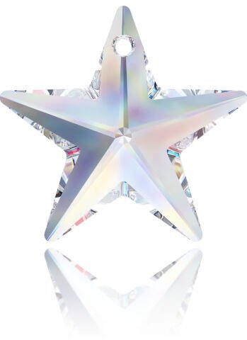 Swarovski 6714 Yıldız 20mm Crystal AB - Janjan Kolye Ucu
