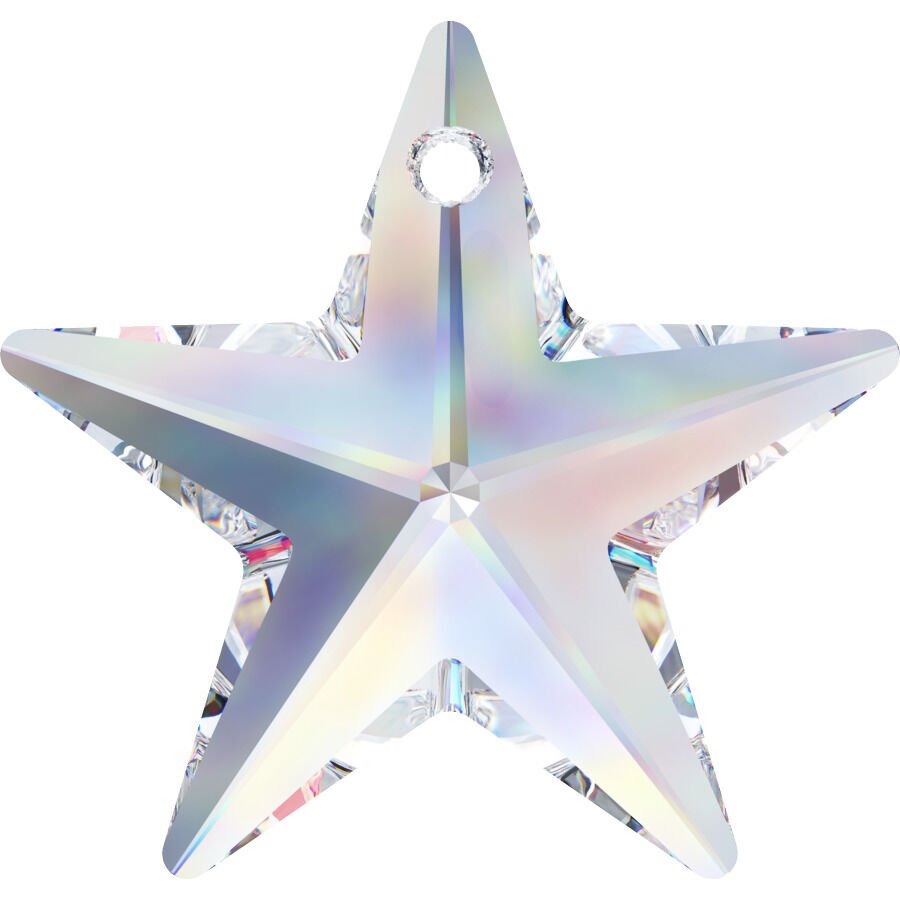 Swarovski 6714 Yıldız 20mm Crystal AB (001AB) - Janjan Kolye Ucu