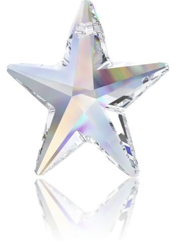 Swarovski 6714 Yıldız 20mm Crystal AB - Janjan Kolye Ucu